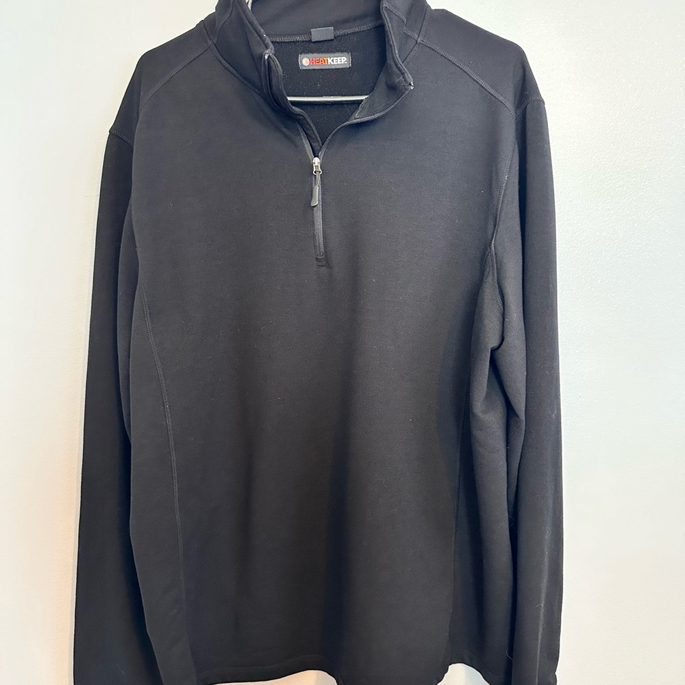Heat Keep Black Quarter-Zip Pullover